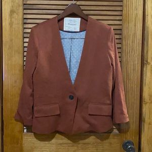 ANTHRO Lovey rust colored blazer